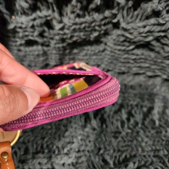 Fossil Striped Wristlet with Pink Accents - Picture 9 of 12